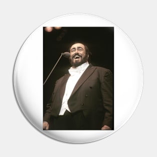 Luciano Pavarotti Photograph Pin