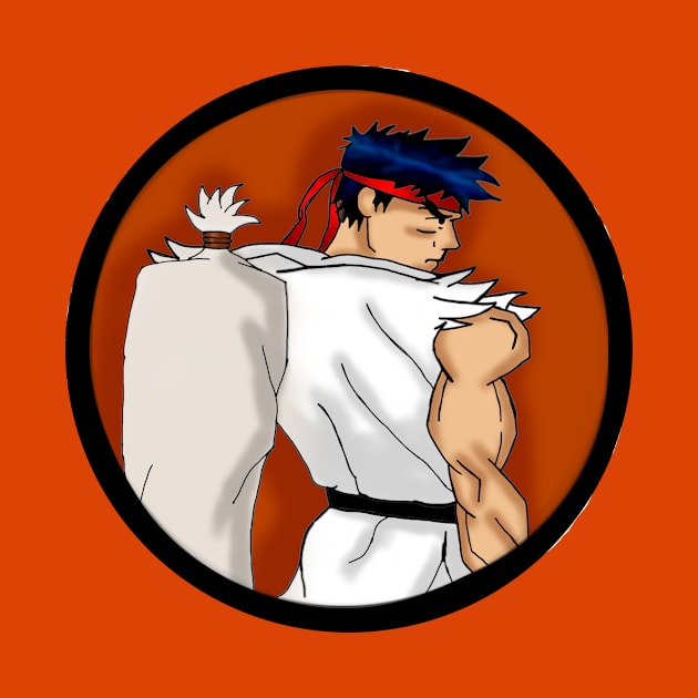 Diseño propio del personaje Ryu de Street Fighter by Super-TS