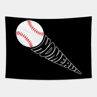 funny baseball Tapestry