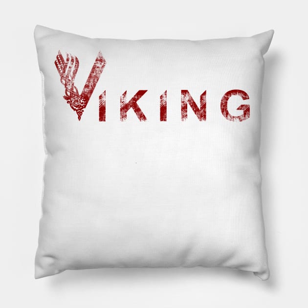 Vikings emblem Pillow by happyantsstudio