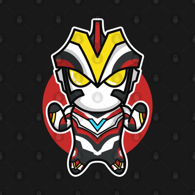 Ultraman Victory Chibi Style Kawaii by The Toku Verse