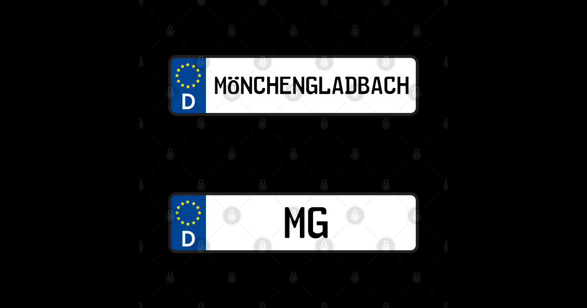 Mönchengladbach kennzeichen Sticker, German Car License Plate, Kfz Kennzeichen Car Licence