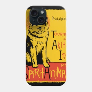 Funny Akita Cute Dog Chat Noir Mashup Art Phone Case