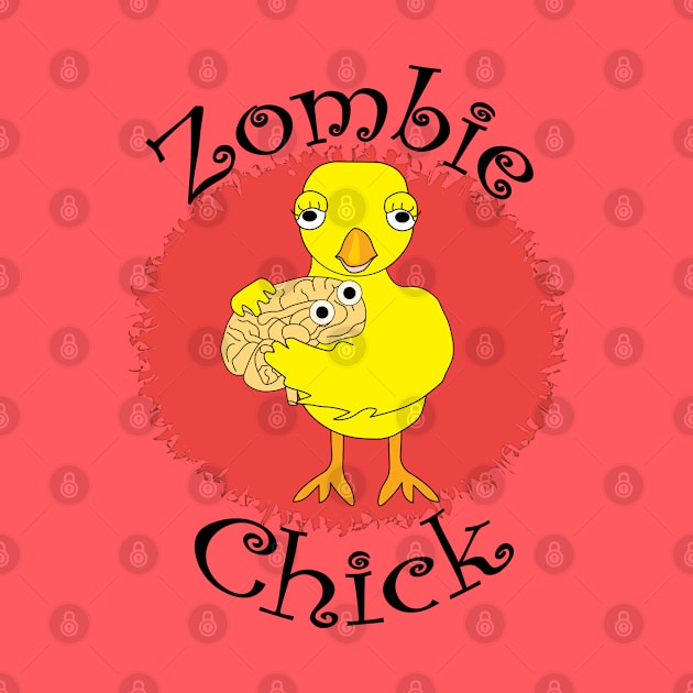 Zombie Chick Text by Barthol Graphics