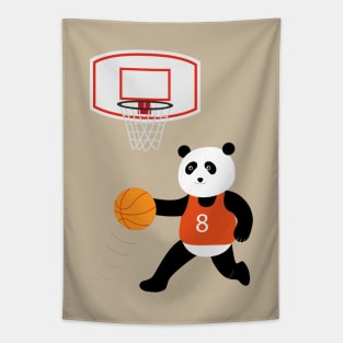 Play basketball with a panda Tapestry