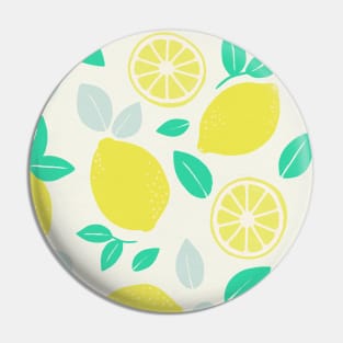 Summer Lemon Pattern Pin