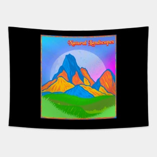 Natural scenery T-shirts - men's women's hill t-shirts. Tapestry