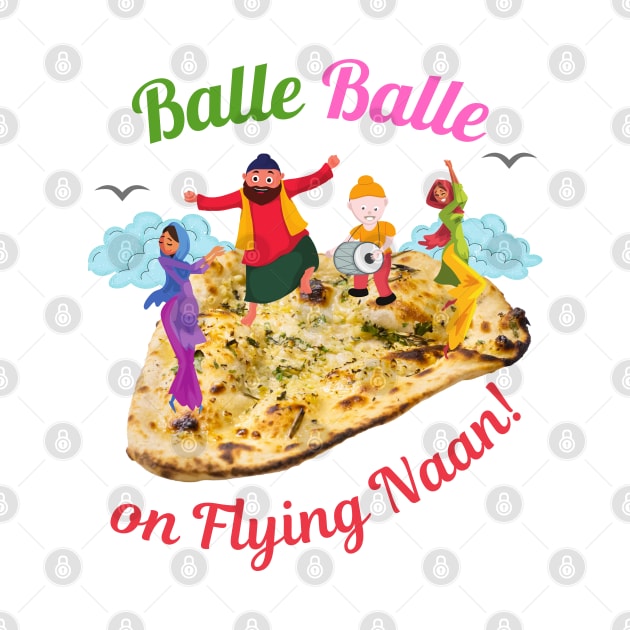 Balle Balle on flying NAAN! | Sky Bhangra | Funny Desi by Cosmic Story Designer