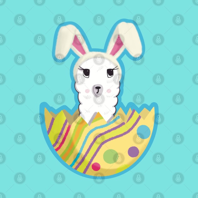 Surprise… I’m the Easter Bunny! - Funny Llama by Creasorz