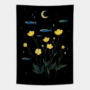 Flowers and Fish Tapestry