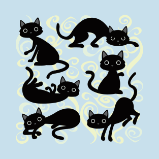 cute cat positions T-Shirt