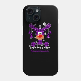 Reindeer Hope For A Cure Pancreatic Awareness Christmas Phone Case