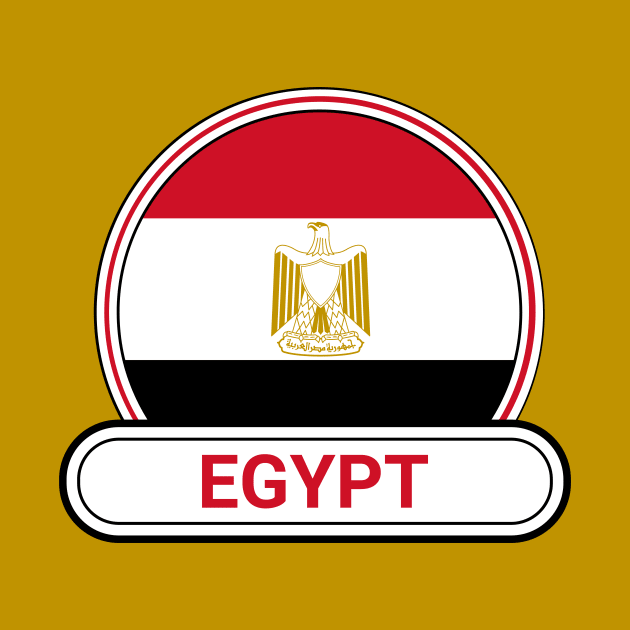 Egypt Country Badge - Egypt Flag by Yesteeyear