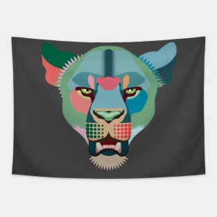 techno lion panting Tapestry