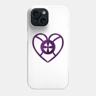 Adinkra symbol in purple hues Phone Case