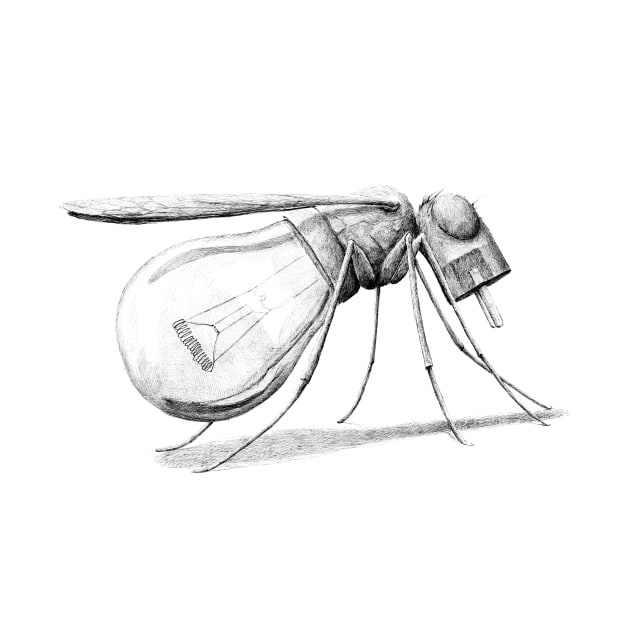 lightbulb mosquito by RedmerHoekstra