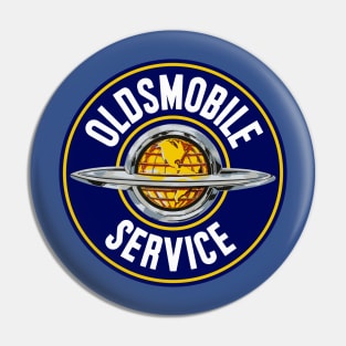 Oldsmobile Service vintage sign reproduction Pin