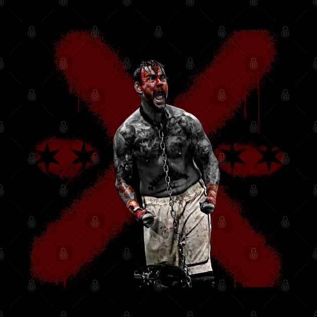 CM Punk "Blood Series" by WrestlingThrowbacks