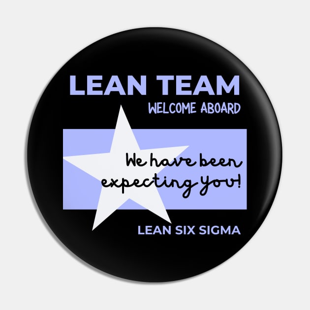 Lean Team, Welcome Pin by Viz4Business