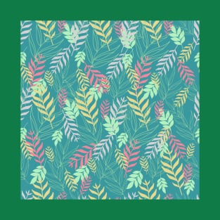 MulticolorLeaves_Pattern T-Shirt