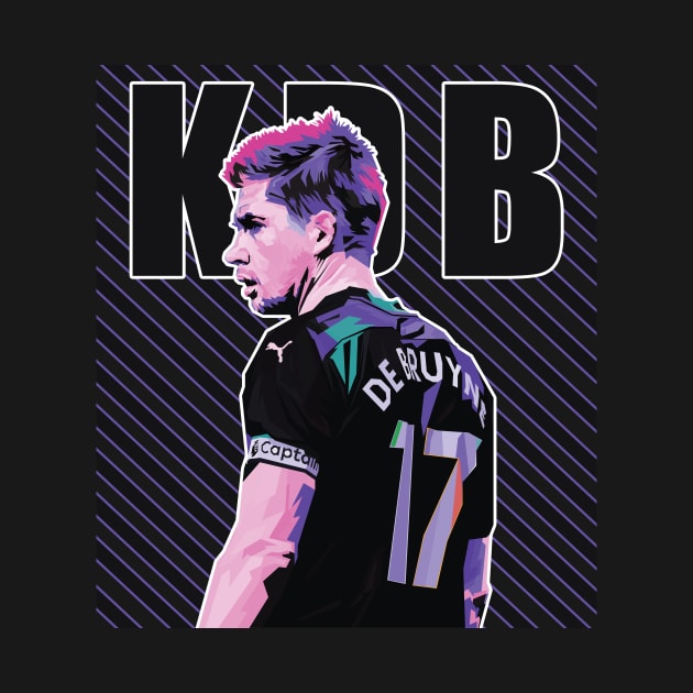 Kevin De Bruyne In Wpap Pop Art Style by Hanafi