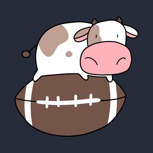 Tiny Cow and Football by saradaboru