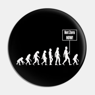 Net Zero Now (Light Figures) Pin