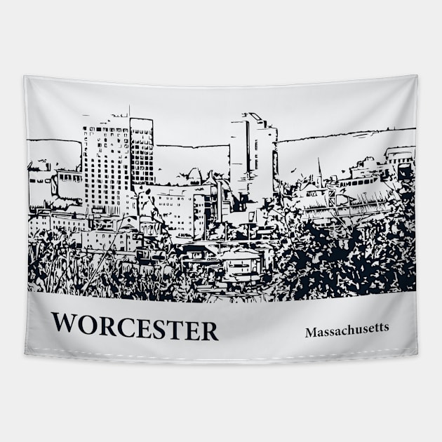 Worcester - Massachusetts Tapestry by Lakeric