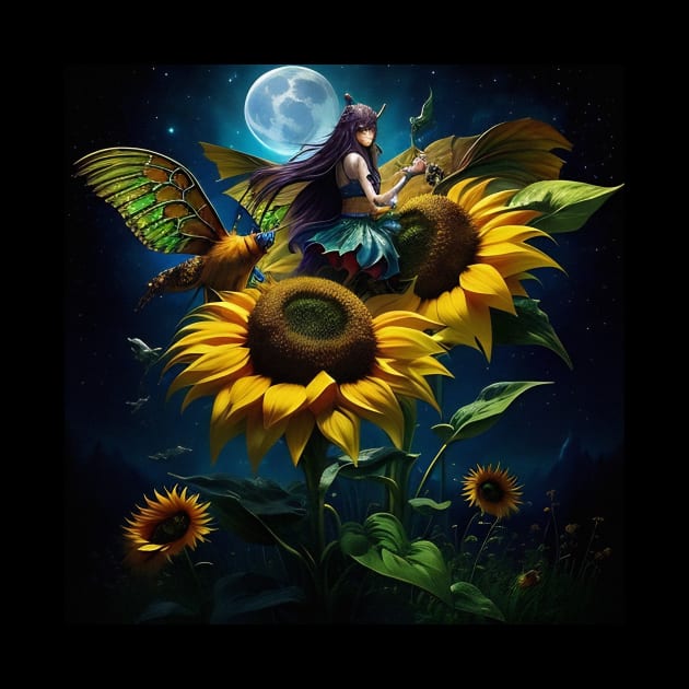 Sunflower Moon Fairy Manifest by karissabest