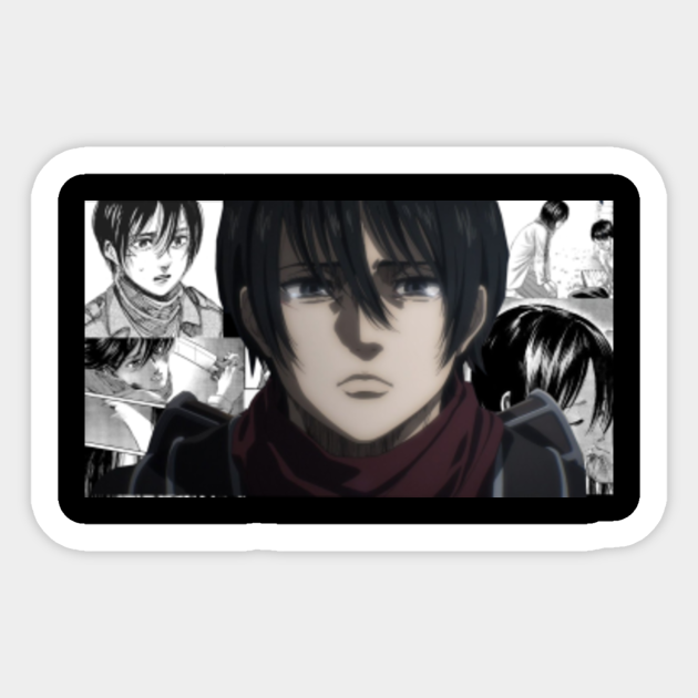 Aot Mikasa Manga Panels Mikasa Ackerman Sticker Teepublic