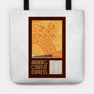 Vintage Travel Poster Arlberg Orient Express Austria 1931 Tote