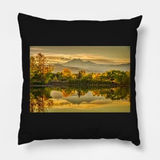 Golden Moments, Gilded Dreams Pillow