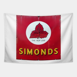 Simonds Beer, vintage enamel sign. Tapestry