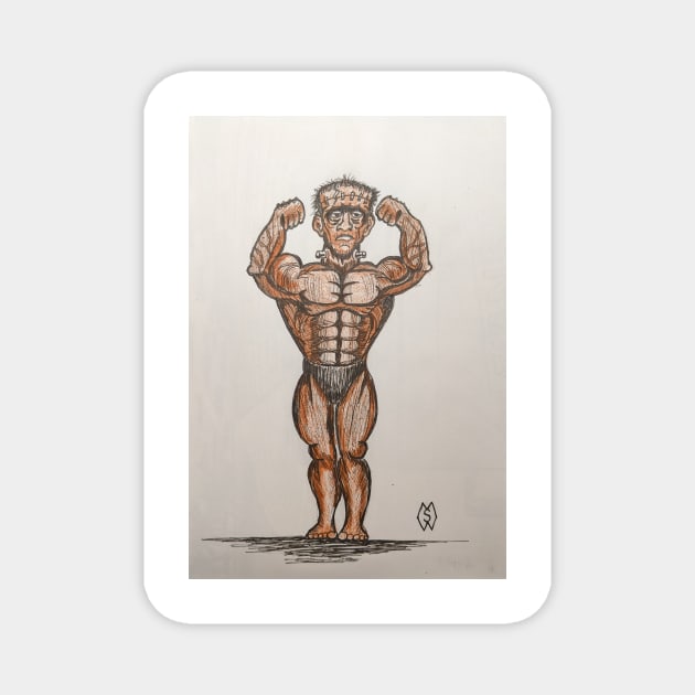 Fitness Freak Magnet by Matt Starr Fine Art