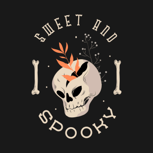 Sweet And Spooky Halloween Skull T-Shirt