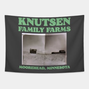 Knutsen Family Farms Funny Bunny Lebowski Farm Logo Tapestry