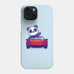 Cute Panda Driving Car Cartoon Phone Case