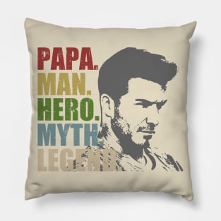 Papa Man Hero Myth Legend Pillow