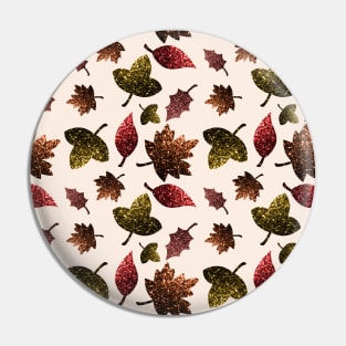 Sparkly leaves fall autumn sparkles pattern Pin