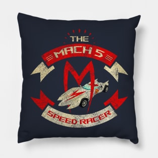 Retro Mach 5 Race Pillow