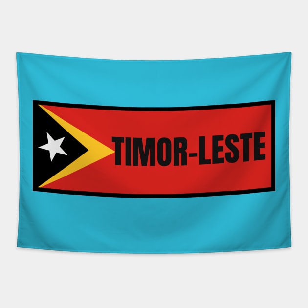 Timor-Leste Flag Tapestry by aybe7elf