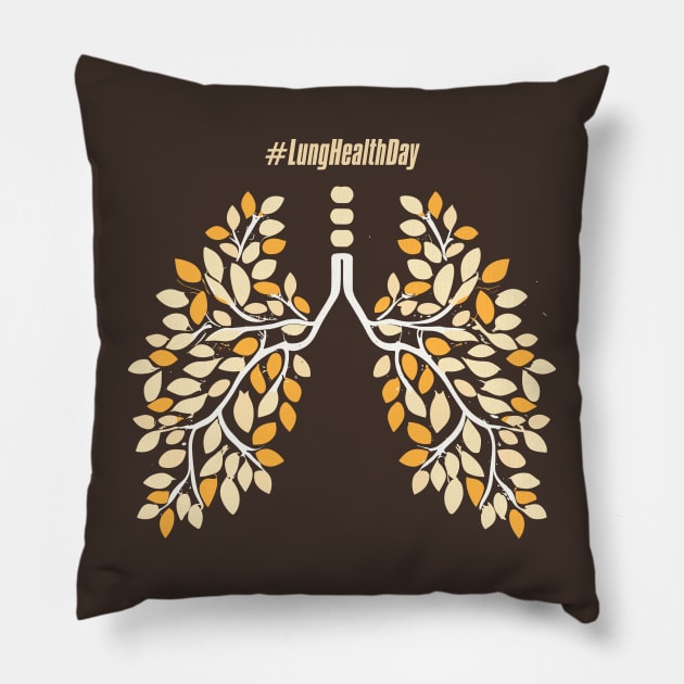 Lung Health Day Pillow by irfankokabi