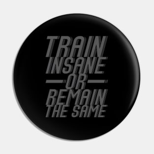 Train Insane Or Remain The Same Workout Pin