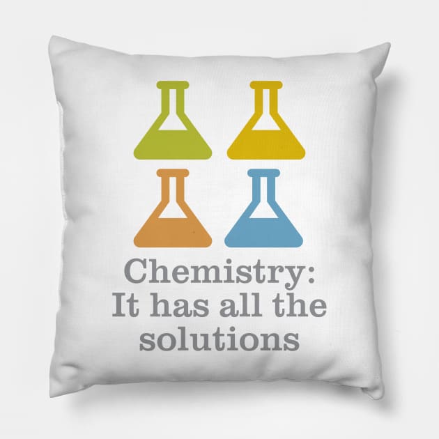 Chemistry Solutions Pillow by oddmatter