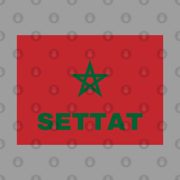 Settat City in Moroccan Flag by aybe7elf