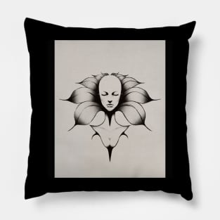 the blooming women Pillow