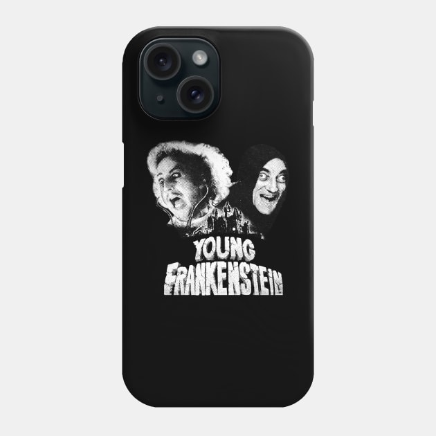 Young Frankenstein Halftone Phone Case by Resdis Materials