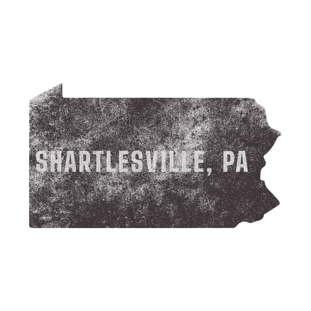 Shartlesville, PA - Map (Distressed) by Where?!? Apparel