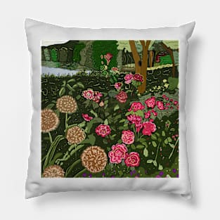 View by the River digital art Pillow