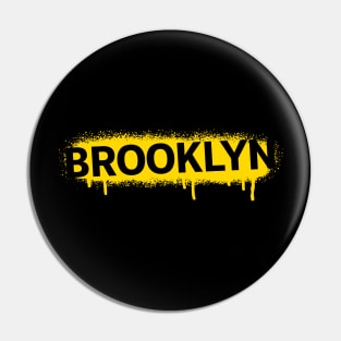 Brooklyn Drip Spray Paint Pin